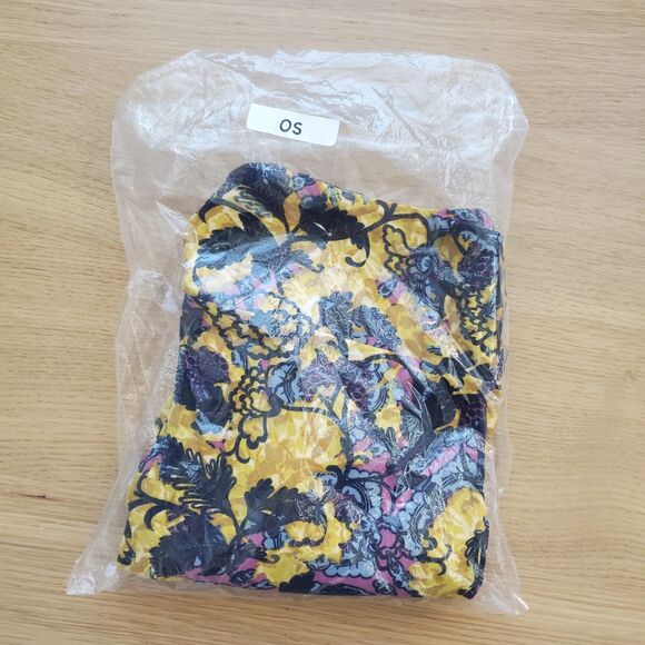 NEW LuLaRoe Purple Floral Leggings - Picture 6 of 9